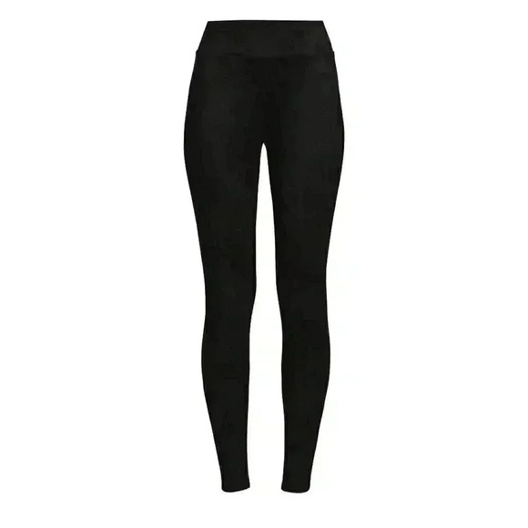 Black Faux Suede Leggings Small - Picture 4 of 4